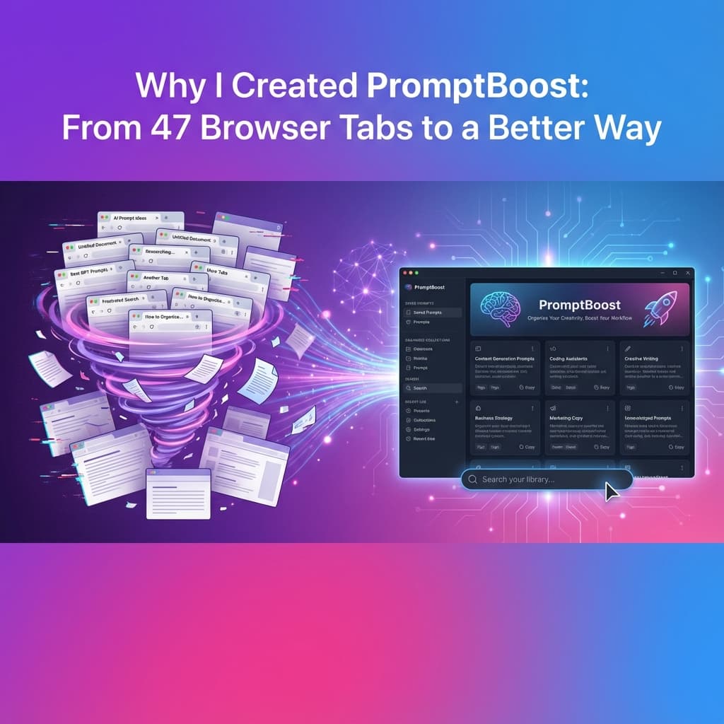 Why I Created PromptBoost: From 47 Browser Tabs to a Better Way